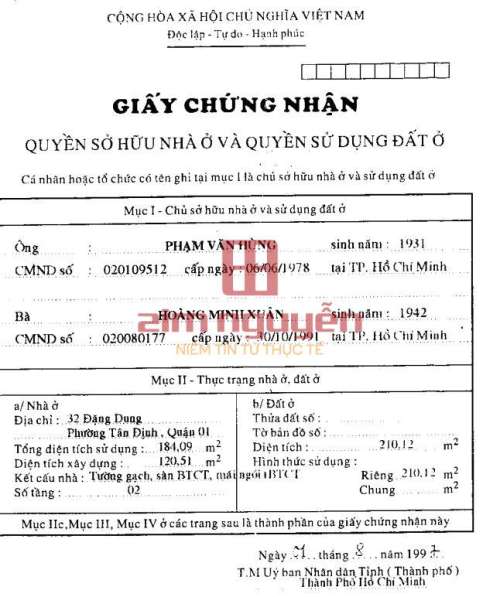 Hình ảnh Bán nhà 32 Đặng Dung, phường Tân Định, Quận 1