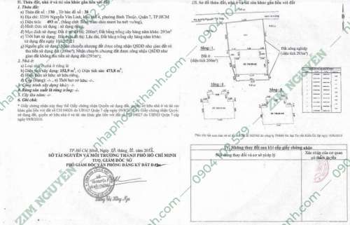 Hình ảnh Bán nhà 320/9 Nguyễn Văn Linh, Phường Bình Thuận, Quận 7