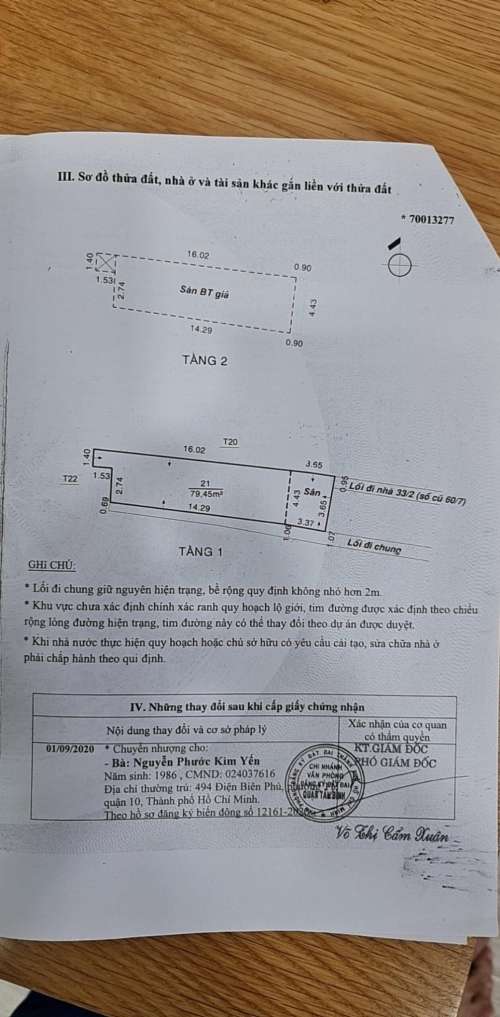 Hình ảnh Bán nhà 33/2 Nguyễn Thị Nhỏ Phường 9 Quận Tân Bình