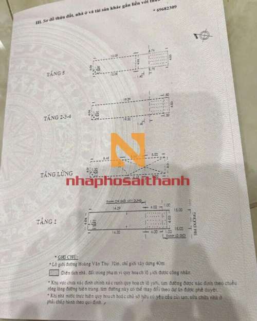 Hình ảnh Bán nhà 334 336 Hoàng Văn Thụ, Phường 4, Quận Tân Bình