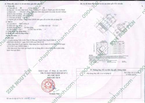 Hình ảnh Bán nhà 34 34A Trần Quốc Thảo phường Võ Thị Sáu, Quận 3