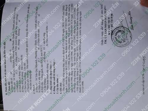 Hình ảnh Bán nhà 34 Trần Quý Khoách, Phường Tân Định, Quận 1