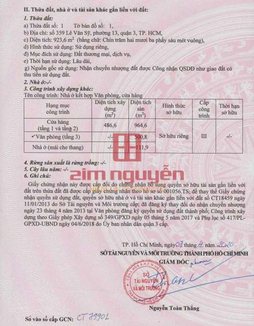 Hình ảnh Bán nhà 359 Lê Văn Sỹ, Phường 12, Quận 3