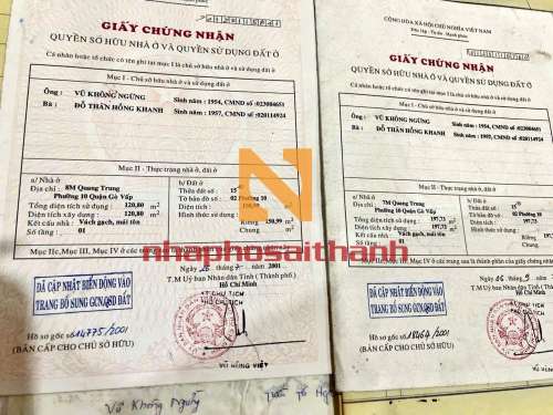 Hình ảnh Bán nhà 136 138 Quang Trung Phường 10 Quận Gò Vấp