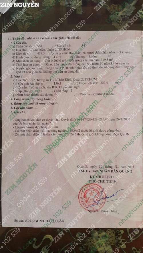 Hình ảnh Bán nhà 36/2 Đường số 41 Thảo Điền Quận 2 Giá 60 tỷ
