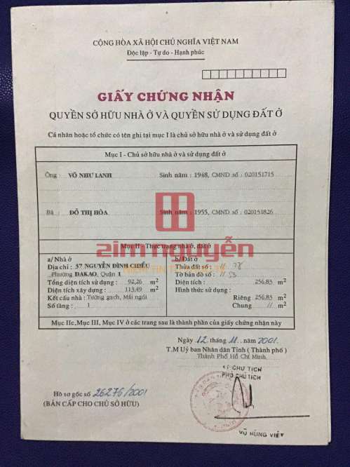 Hình ảnh Bán nhà 37 Nguyễn Đình Chiểu & Phùng Khắc Khoan, P. Đa Kao, Quận 1