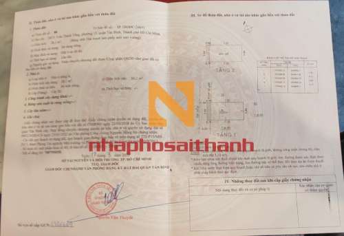 Hình ảnh Bán nhà 38/21 Trần Thánh Tông Phường 15 Quận Tân Bình