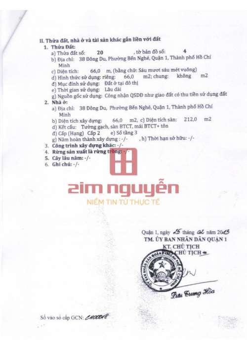 Hình ảnh Bán nhà 38 Đông Du, Phường Bến Nghé, Quận 1