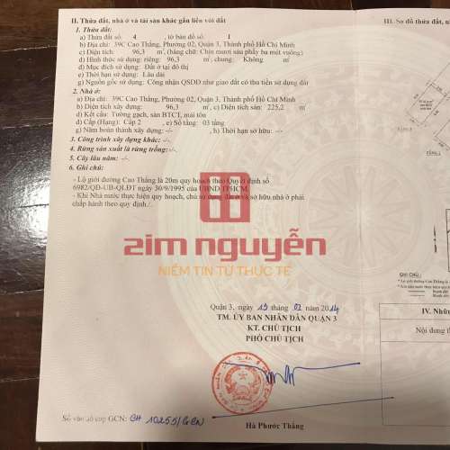 Hình ảnh Bán nhà 39C Cao Thắng, Phường 2, Quận 3