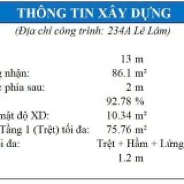 Hình ảnh Bán nhà 234A Lê Lâm Phường Tân Sơn Hòa Tp Hồ Chí Minh