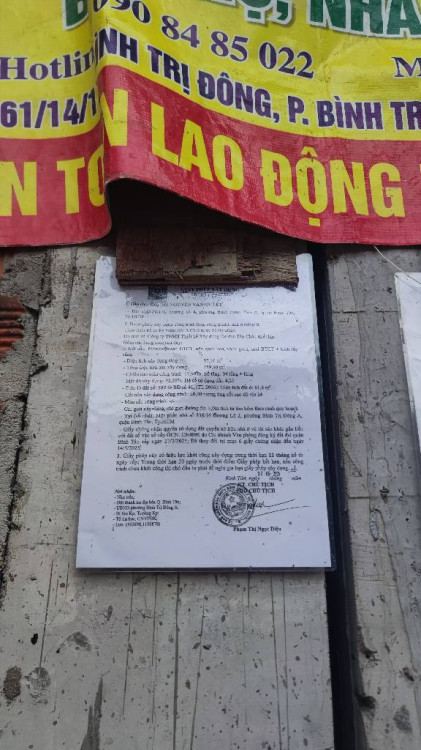 Hình ảnh Bán nhà hẻm 836/16b Hương lộ 2, Bình Tân
