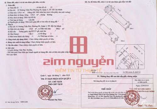 Hình ảnh Bán nhà 3C Trần Phú, Phường 04, Quận 5