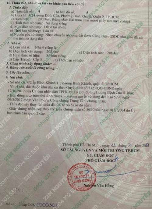 Hình ảnh Đất 4/2 Lương Định Của Bình An Quận 2 Giá 69,5 tỷ