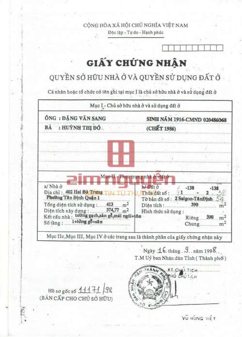 Hình ảnh Bán nhà 402 402A 402B Hai Bà Trưng Tân Định Quận 1