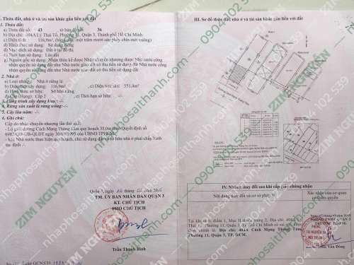 Hình ảnh Bán nhà 404A Cách Mạng Tháng Tám,Phường 11 Quận 3