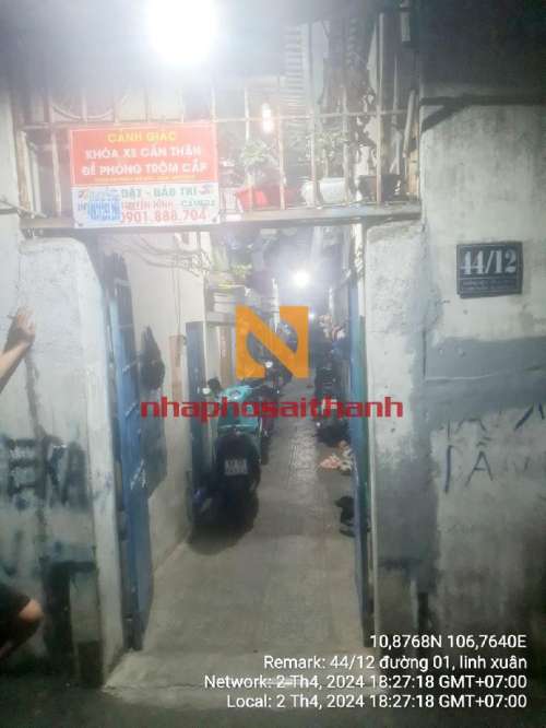 Hình ảnh Bán nhà 44/12 (số cũ: 9/27)Đường số 1 Linh Xuân Thủ Đức