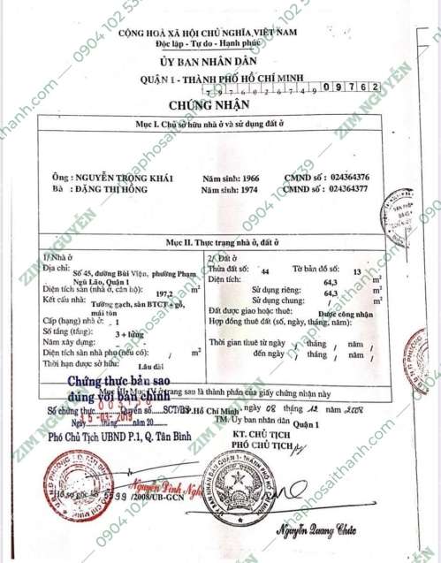 Hình ảnh Bán nhà 45 47 Bùi Viện,Phường Phạm Ngũ Lão, Quận 1 DT 120m