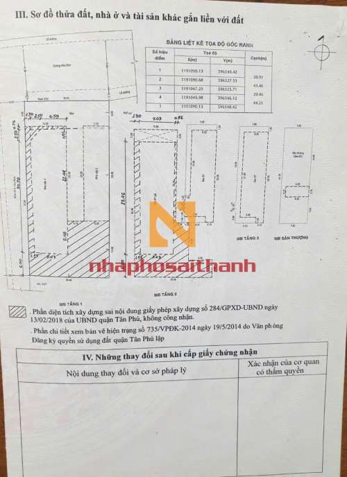 Hình ảnh Bán nhà 45 Hoà Bình Phường Tân Thới Hoà Quận Tân Phú