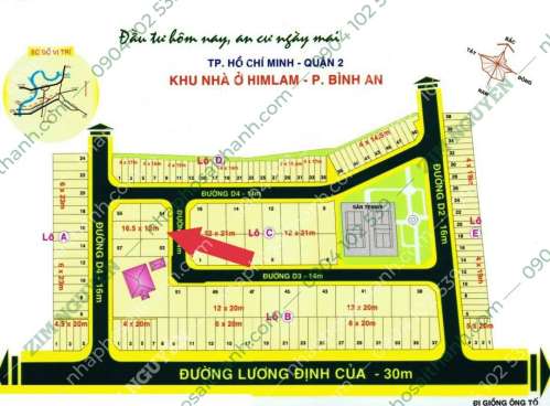 Hình ảnh Bán đất biệt thự Him Lam Lương Định Của Bình An (Quận 2) TP. Thủ Đức