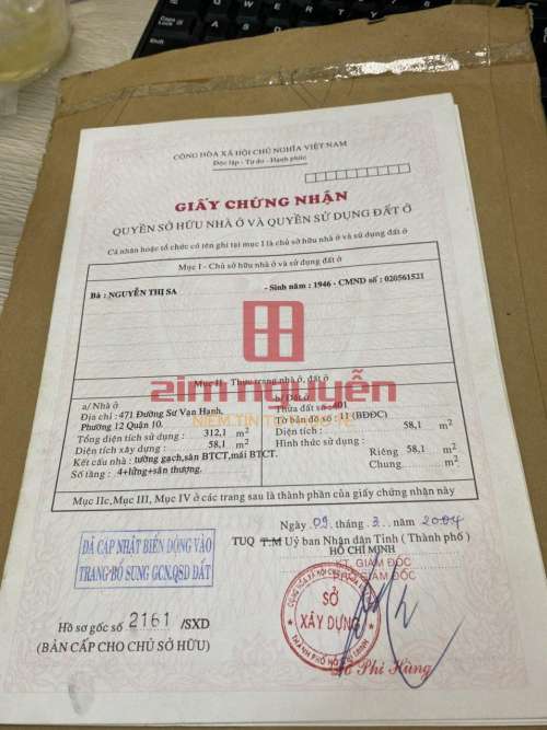Hình ảnh Bán nhà 467A Sư Vạn Hạnh, Phường 12, Quận 10