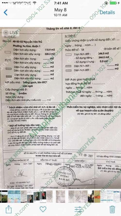 Hình ảnh Bán nhà 48 50 52 Nguyễn Văn Thủ Phường Đa Kao Quận 1