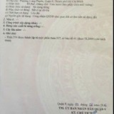 Hình ảnh Bán đất thửa 554 tờ 41 Cầu Đình Phường Long Phước Tp Hồ Chí Minh