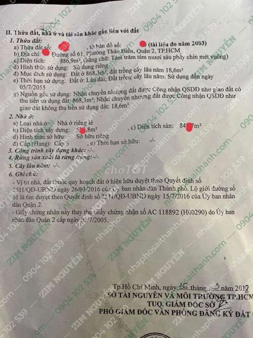 Hình ảnh Bán nhà 5 Đường số 61 Thảo Điền Quận 2