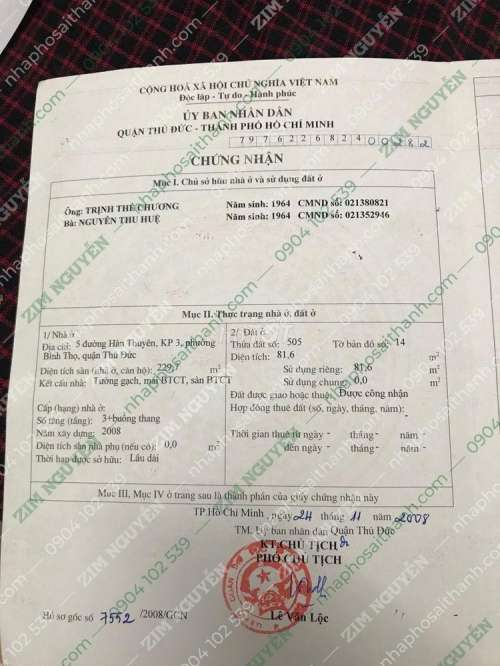 Hình ảnh Bán nhà số 5 Hàn Thuyên, phường Bến Nghé, Quận 1 DT 870m