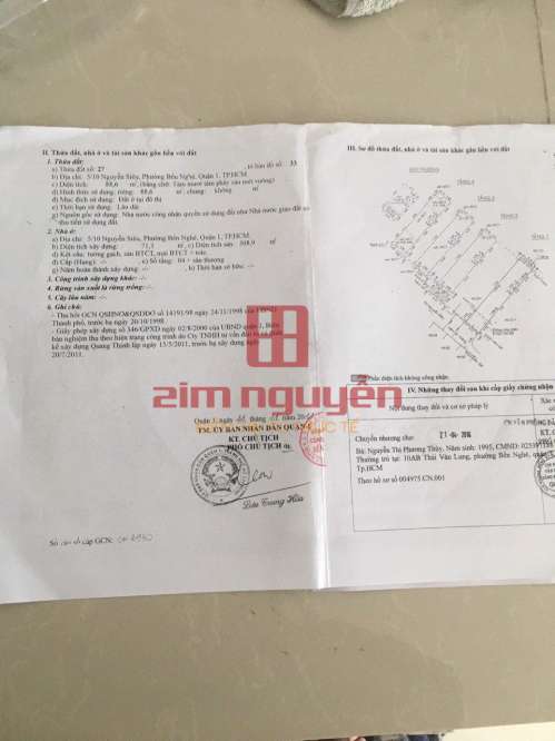 Hình ảnh Bán nhà 5/10 Nguyễn Siêu, Bến Nghé , Quận 1