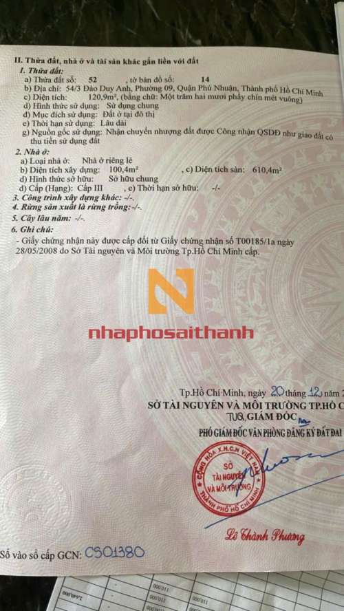 Hình ảnh Bán toà nhà 54/3 Đào Duy Anh, Phường  9, Quận Phú Nhuận