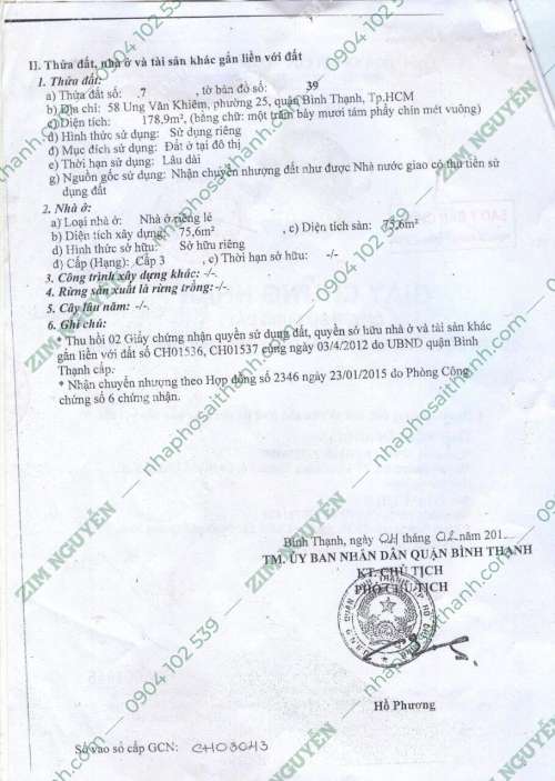 Hình ảnh Bán nhà 58 58A Ung Văn Khiêm Phường 25 Quận Bình Thạnh