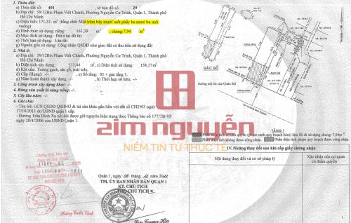 Hình ảnh Bán nhà 59/12 BIS Phạm Viết Chánh, Phường Nguyễn Cư Trinh, Quận 1