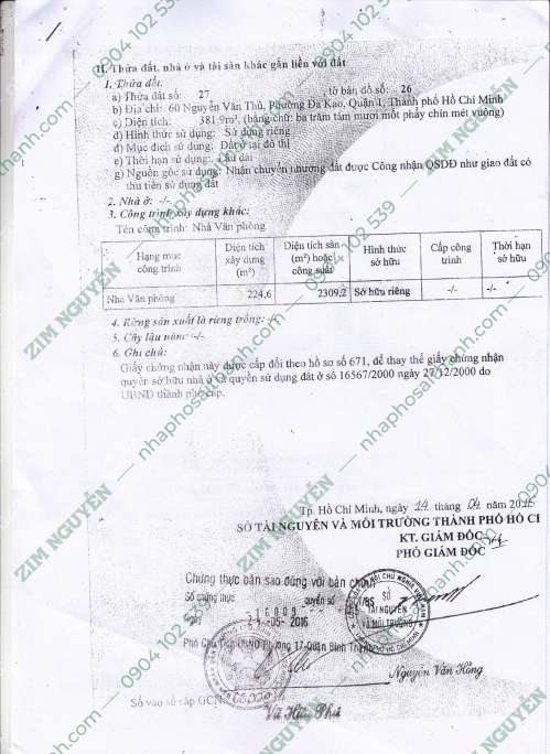 Hình ảnh Bán tòa nhà 60 Nguyễn Văn Thủ phường Đa kao Quận 1