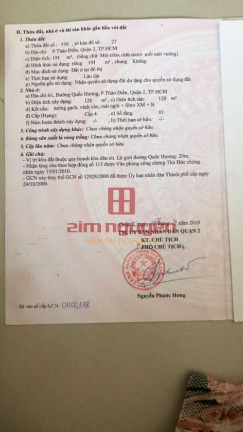 Hình ảnh Bán nhà 61 63 Quốc Hương, Phường Thảo Điền, Quận 2