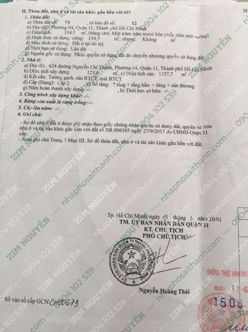 Hình ảnh Bán tòa nhà 624 Nguyễn Chí Thanh, Phường 4 Quận 11