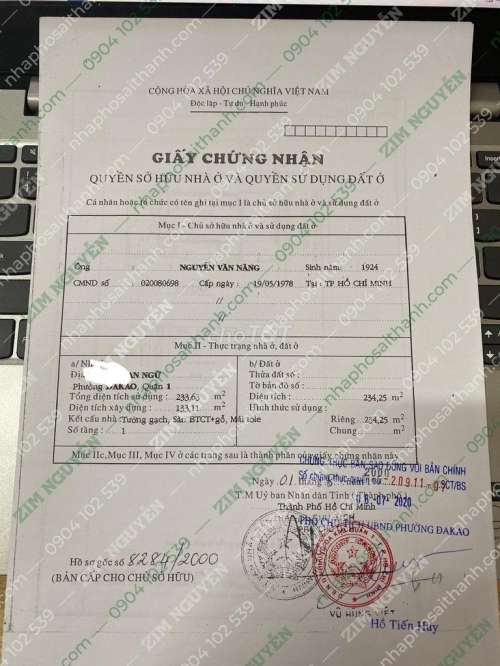 Hình ảnh Bán nhà 6 Phan Ngữ, Phường Đa Kao, Quận 1