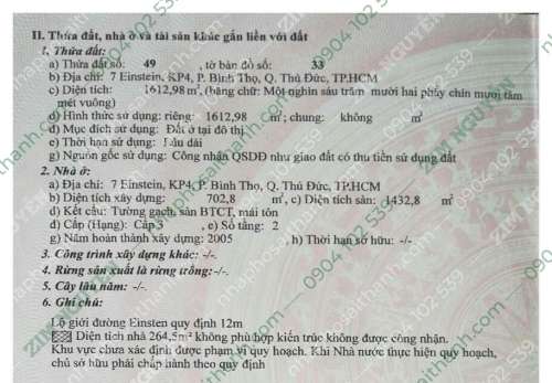 Hình ảnh Bán đất  7 Einstein, P. Bình Thọ, Q. Thủ Đức