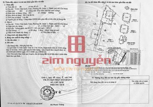 Hình ảnh Bán nhà 72/6A Trần Quốc Toản, Phường Võ Thị Sáu, Quận 3