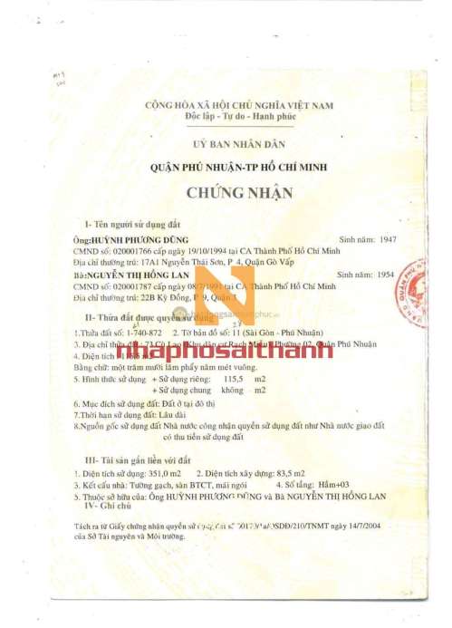 Hình ảnh Bán nhà 2MT 73 Cù Lao, Phường 2, Quận Phú Nhuận