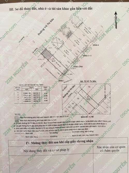 Hình ảnh Bán nhà 68 Trần Quốc Thảo, 73 Võ Thị Sáu Phường Võ Thị Sáu Quận 3