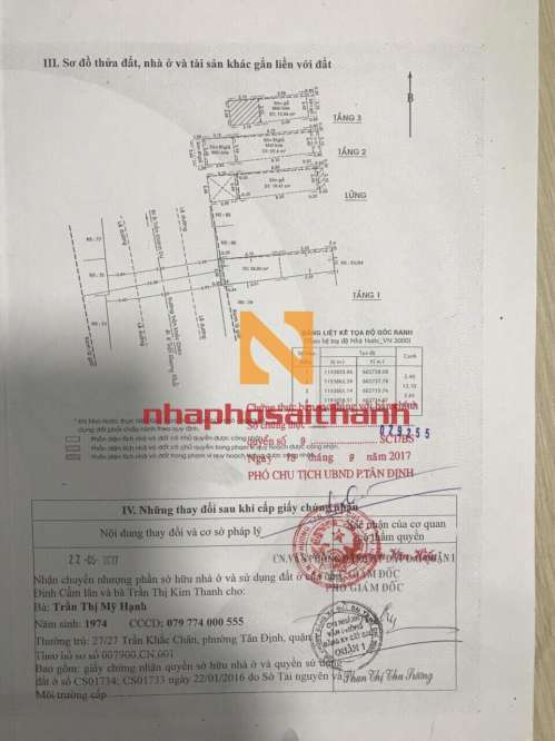 Hình ảnh Bán nhà 78 Trần Khắc Chân, Phường Tân Định Quận 1