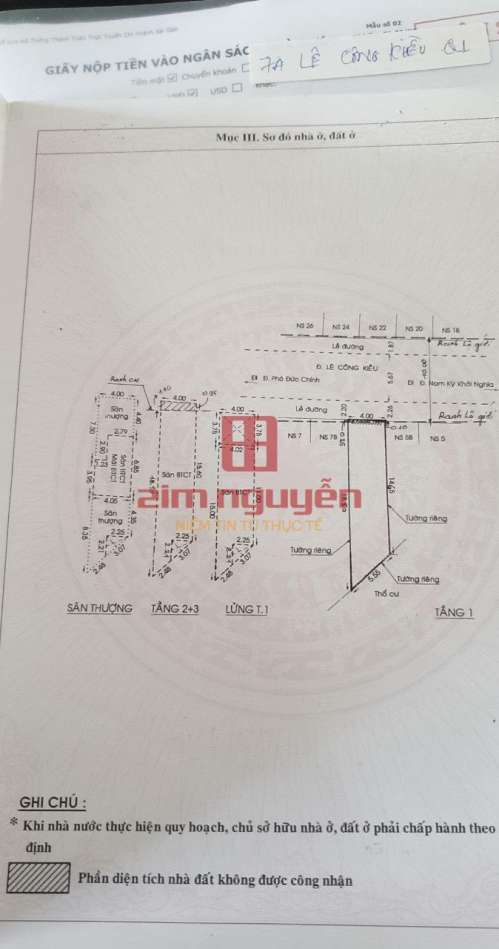 Hình ảnh Bán nhà 7A Lê Công Kiều Phường Nguyễn Thái Bình Quận 1