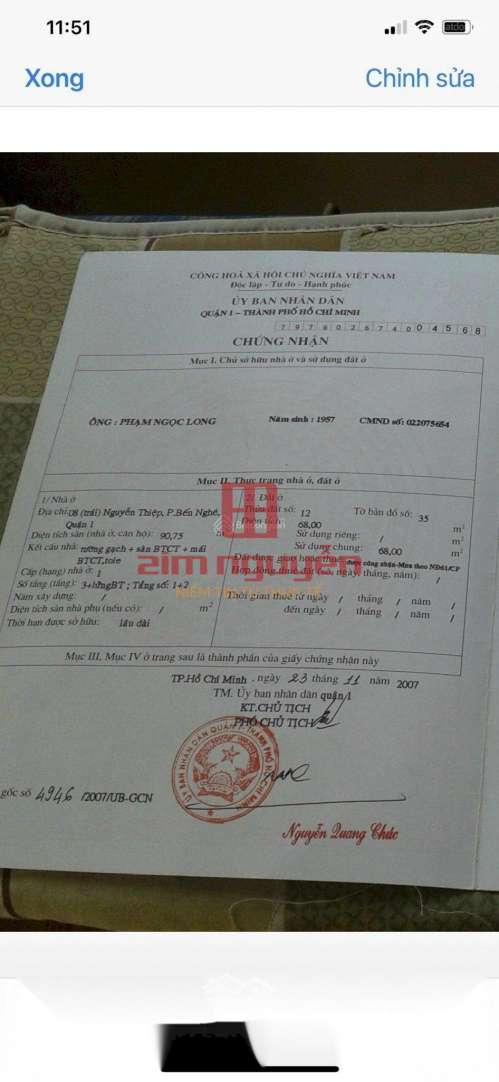 Hình ảnh Bán nhà 8 Nguyễn Thiệp, Phường Bến Nghé, Quận 1