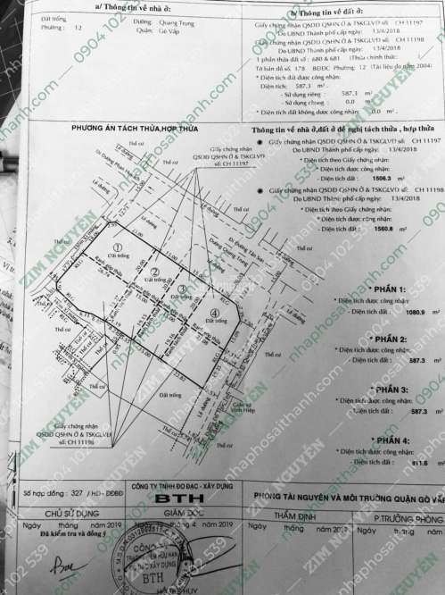 Hình ảnh Bán đất 819 Quang Trung phường 12, Gò Vấp