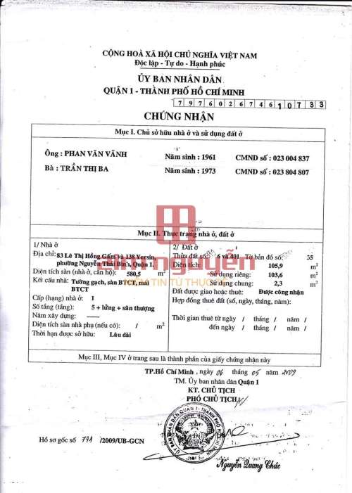 Hình ảnh Bán tòa nhà 83 Lê Thị Hồng Gấm, Phường Nguyễn Thái Bình, Quận 1