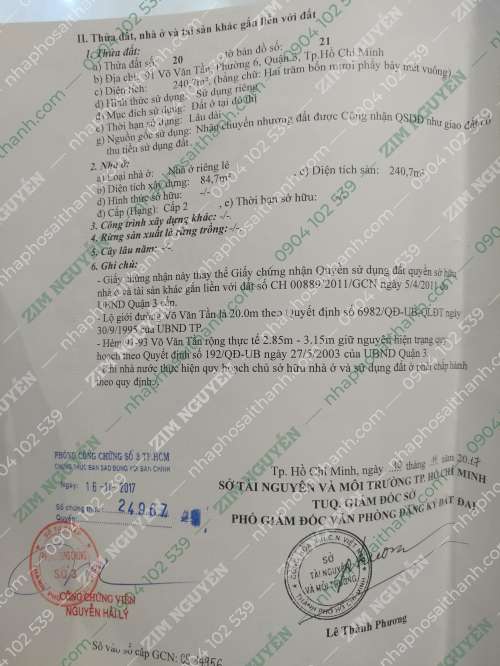 Hình ảnh Bán nhà 91 Võ Văn Tần, Phường Võ Thị Sáu Quận 3