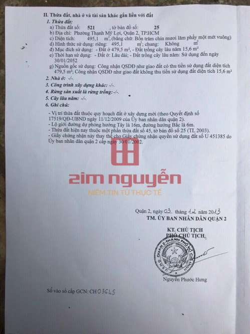 Hình ảnh Bán nhà 910/5 Nguyễn Thị Định, Phường Thạnh Mỹ Lợi Quận 2