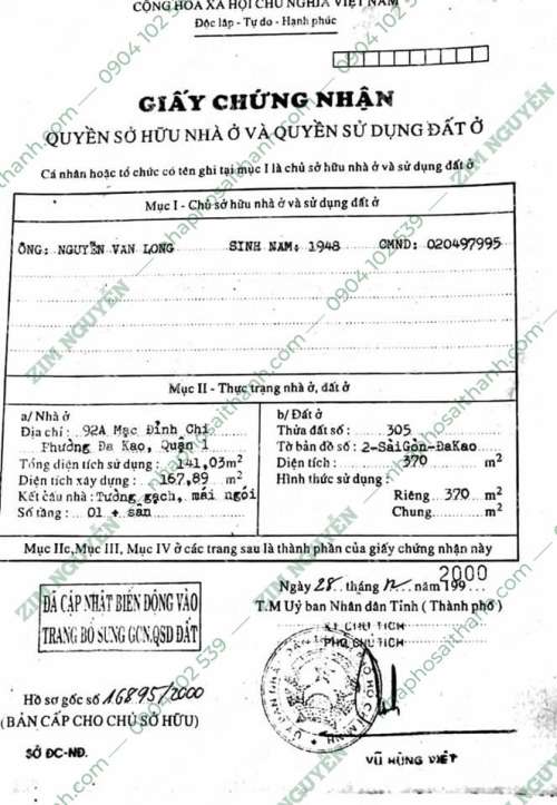 Hình ảnh Bán nhà 92 92A Mạc Đĩnh Chi Phường Đa Kao Quận 1