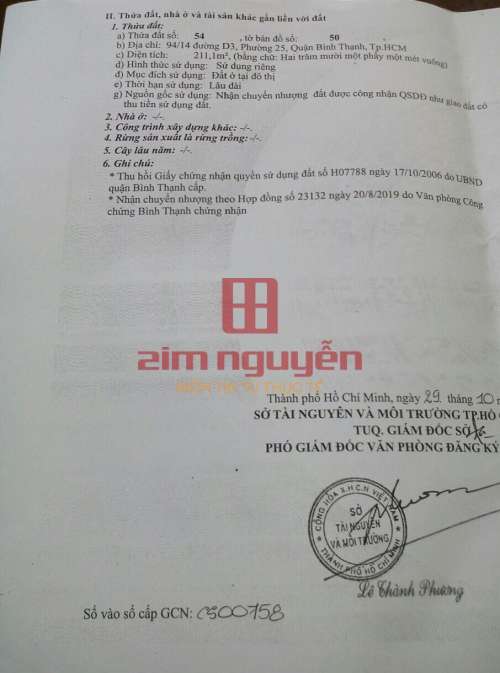 Hình ảnh Bán nhà 94/14 Võ Oanh ( D3 Cũ) Phường 25 Quận Bình Thạnh