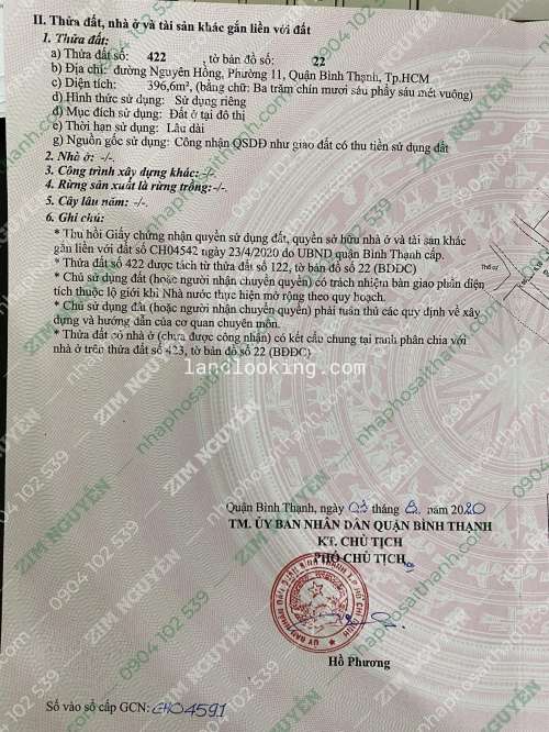 Hình ảnh Bán nhà 97A Nguyên Hồng, Phường 11, Bình Thạnh